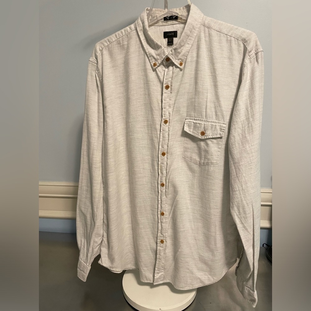 J Crew - Men’s - brushed cotton slim fit casual shirt